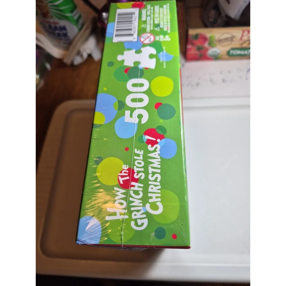Dr. Seuss The Grinch Stole Christmas 500 Piece Puzzle Aquarius New Sealed 2025